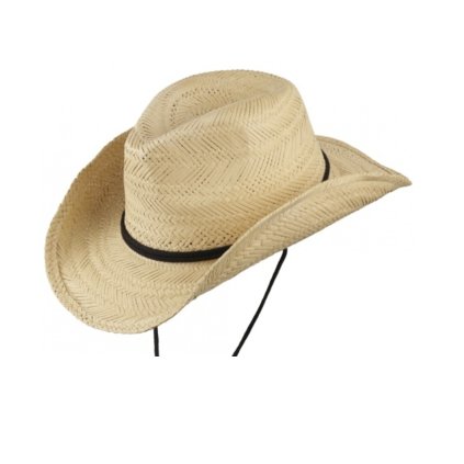 Slaměný letní westernový klobouk - Cattelman (Velikost 61 cm (XL))