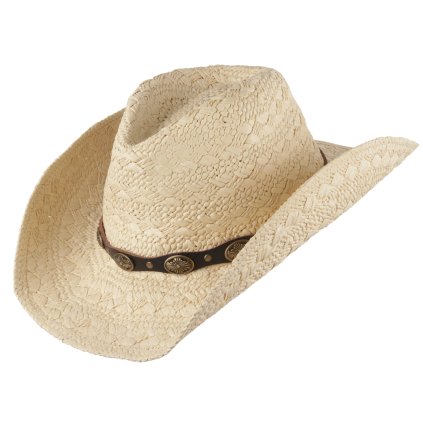 Slaměný westernový klobouk - WINTON (Velikost S-M)
