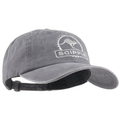 Australská šedá kšiltovka z seprané bavlny - CANVAS CAP (Velikost Unisize (S-XL))