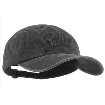 Australská černá kšiltovka z seprané bavlny - SCIPPIS CAP (Velikost Unisize (S-XL))