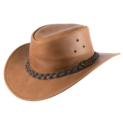 Australský klobouk kožený - Wigan (Velikost 61 cm (XL))