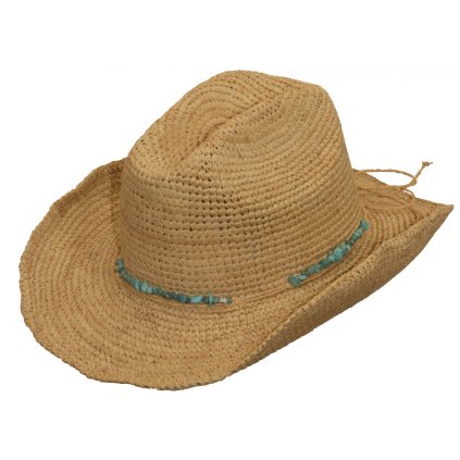 Klobouk raffia - BONDI (Velikost S-M)