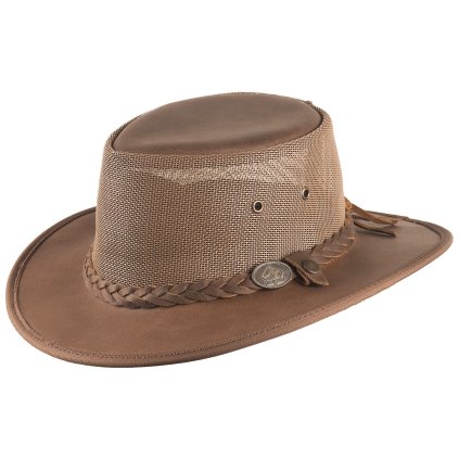 Australský klobouk kožený - BRANDON (Velikost 61 cm (XL))