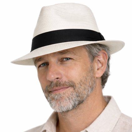 Letní klobouk v panamském stylu s ripsovou stuhou - SCIPPIS Mineo (Velikost 61 cm (XL))