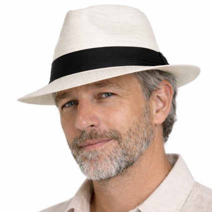 SCIPPIS Mineo – letní klobouk v panamském stylu s ripsovou stuhou (Velikost 61 cm (XL))