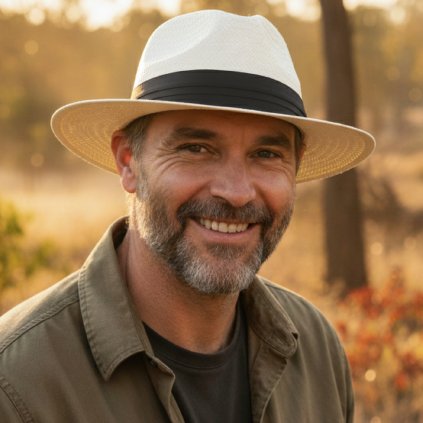 SCIPPIS Mineo – letní klobouk v panamském stylu s ripsovou stuhou