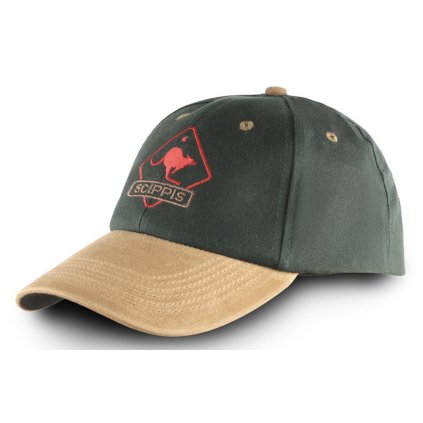 Australská zelená kšiltovka oilskin - OILSKIN CAP (Velikost Unisize (S-XL))