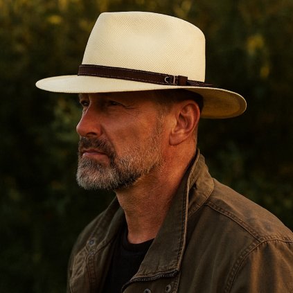 SCIPPIS Loreto Panama – letní klobouk z toquillové palmy s koženou stuhou