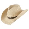 Slaměný westernový klobouk - WINTON (Velikost S-M)