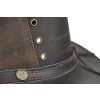 Australský klobouk kožený -  kožený klobouk SCIPPIS LONGFORD (Velikost 61 cm (XL))