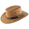Australský klobouk kožený - TELFORD (Velikost 61 cm (XL))