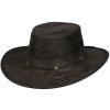 Australský hnědý klobouk kožený - SPRINGBROOK (Velikost 63 cm (XXL))