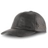 Australská černá kšiltovka kožená - LEATHER CAP (Velikost Unisize (S-XL))