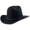 Westernový černý klobouk - BANDERA (Velikost 61 cm (XL))