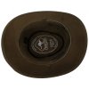 Australský klobouk kožený - hnědý kožený klobouk SCIPPIS Irving (Velikost 61 cm (XL))