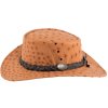 Australský klobouk kožený - OSTRICH (Velikost 61 cm (XL))