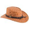 Australský klobouk kožený - OSTRICH (Velikost 61 cm (XL))