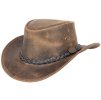 Australský klobouk kožený - FLEETWOOD (Velikost 61 cm (XL))