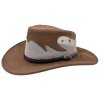 Jacaru Blaze hnědý – letní australský klobouk s prodyšnou korunou (Velikost 63/64cm (XXL))