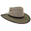 Jacaru Bush Breeze Camper khaki – letní plátěný klobouk s prodyšnou korunou (Velikost 63/64cm (XXL))