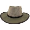 Jacaru Bush Breeze Camper khaki – letní plátěný klobouk s prodyšnou korunou (Velikost 63/64cm (XXL))