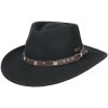 Australský černý klobouk vlněný - EMERALD (Velikost 61 cm (XL))