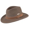 Australský hnědý klobouk vlněný - PAXTON (Velikost 61 cm (XL))