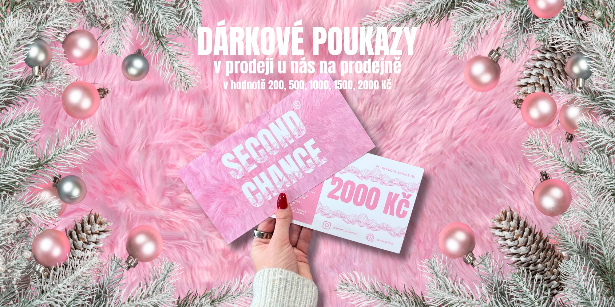 Dárkové poukazy Second Chance