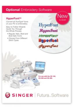 Softwarový program HyperFront pro šicí stroj FUTURA CE-150,250,350
