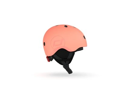 SKI HELMET PEACH SIDEVIEW