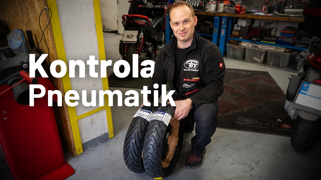 Kontrola pneumatik u skútru: základní bezpečnostní procedura