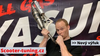 Montáž výfuku Yasuni Z na skútr Gilera Runner 50