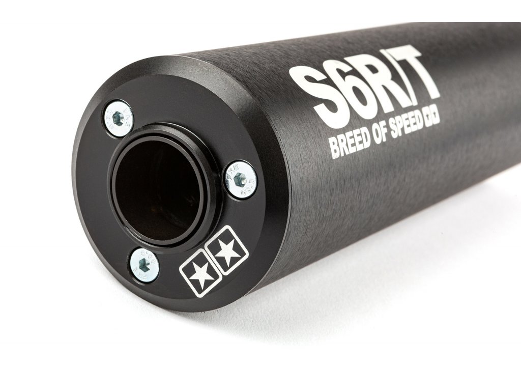 Koncovka výfuku Stage6 R/T 80 - 100ccm (pravá strana) černá