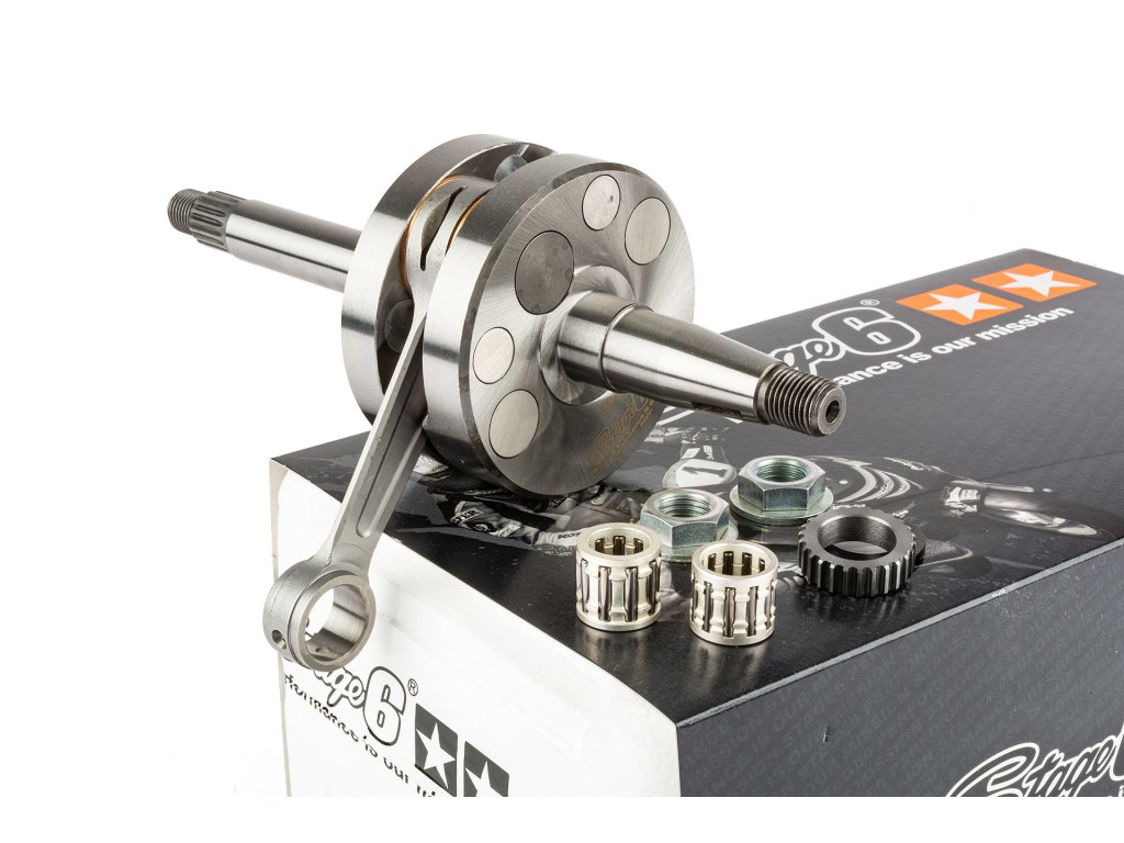 Klikový hřídel Stage6 R/T 95 ccm, zdvih 44mm, ojnice 90mm, Piaggio / Gilera / Aprilia / Derbi / Vespa 50ccm