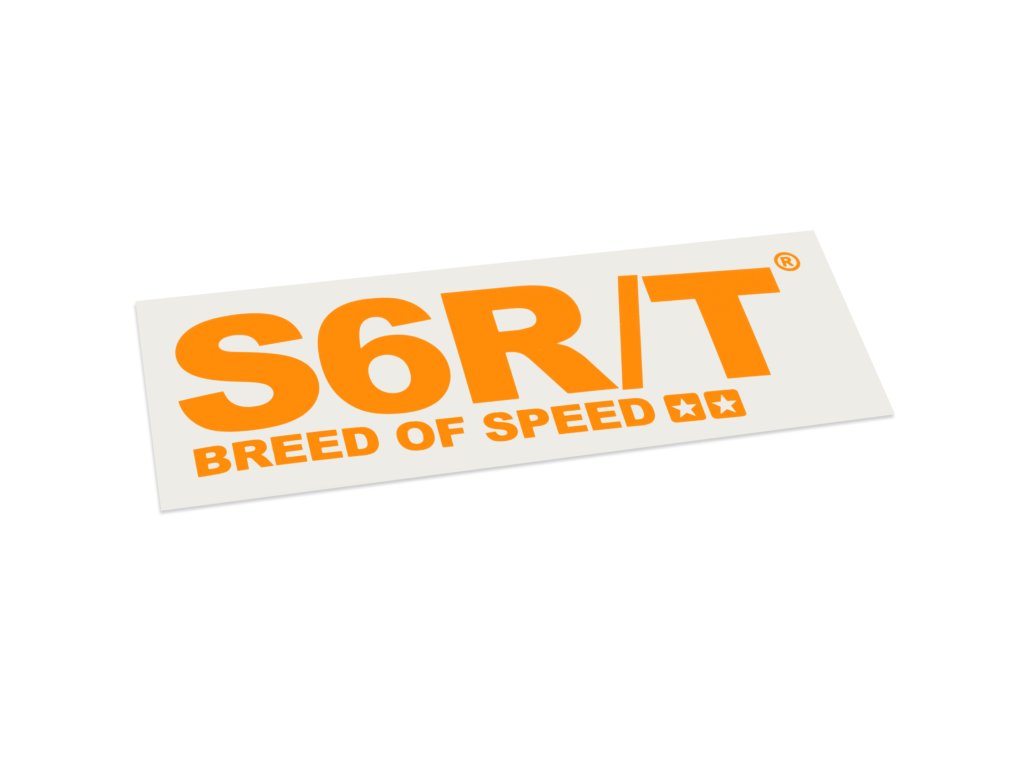 330828 samolepka stage6 r t 140x48mm oranzova