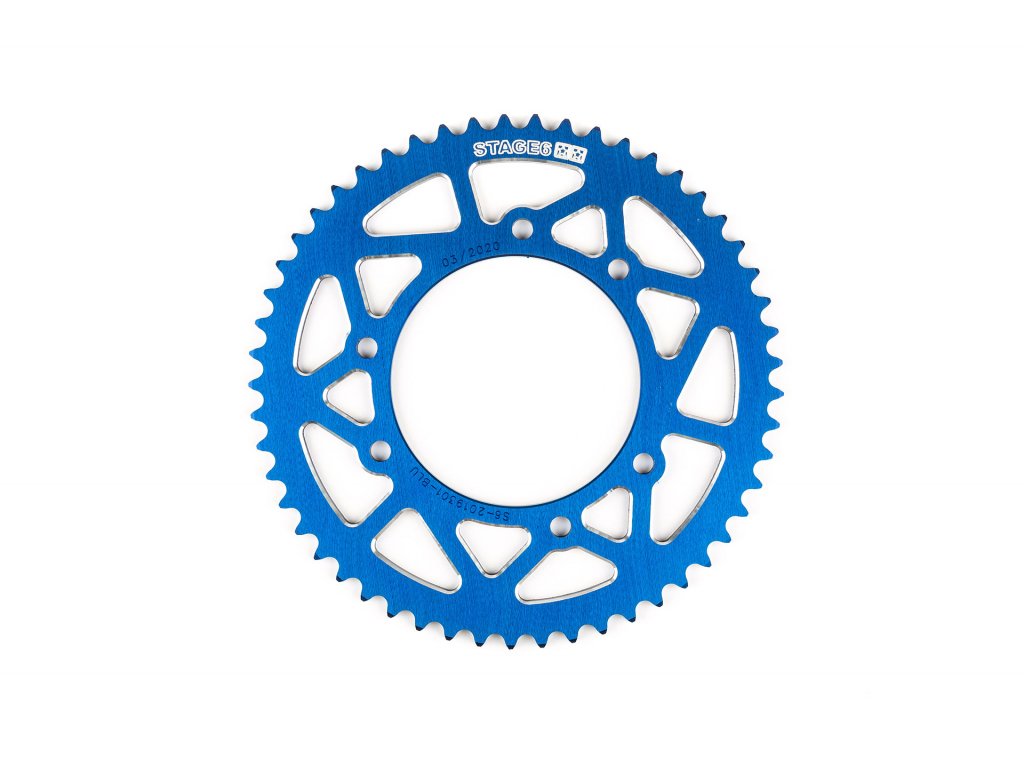 332325 rozeta 53 zubu 420 stage6 alu cnc modra derbi senda drd pro racing