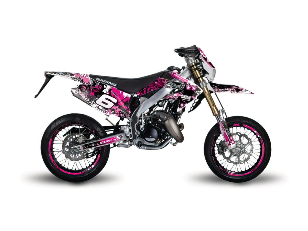 Sada polepů Stage6 Honda HM 50 růžovo - černá