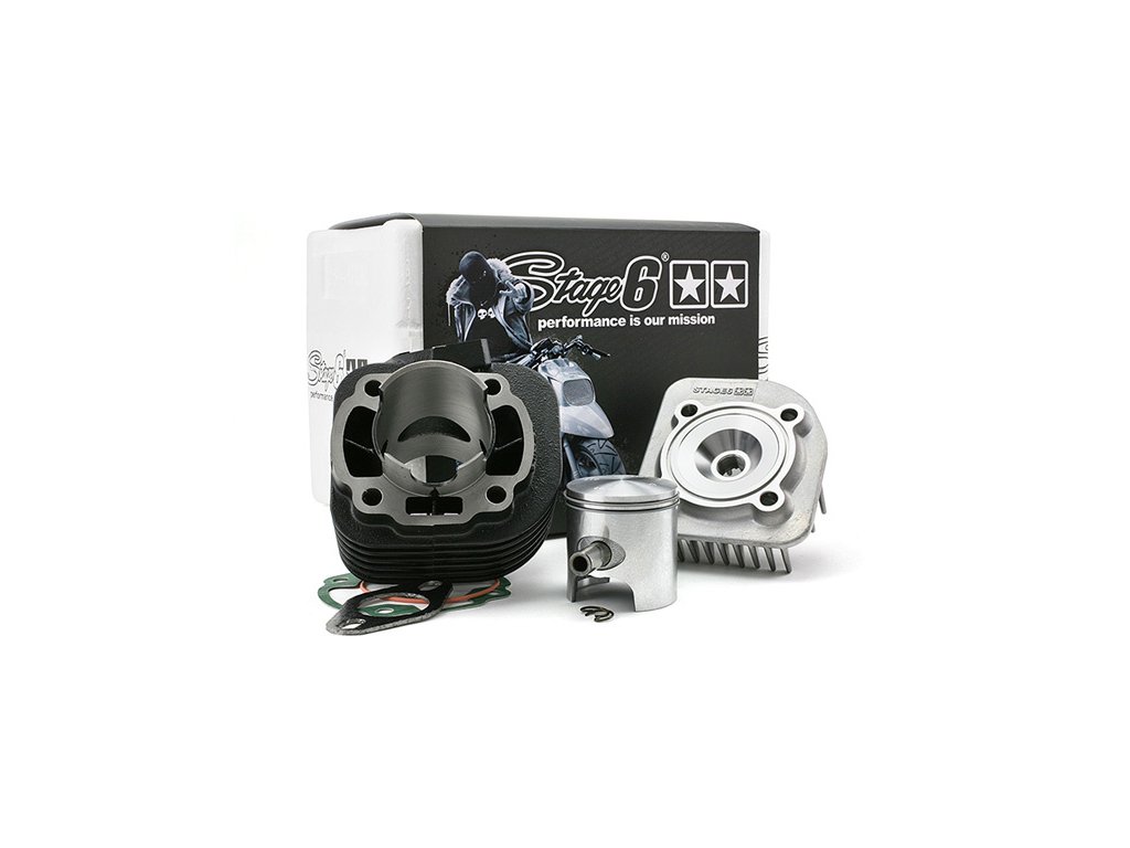 Válec Stage6 70ccm Streetrace (litina) 10mm pístní čep Minarelli horizontal AC