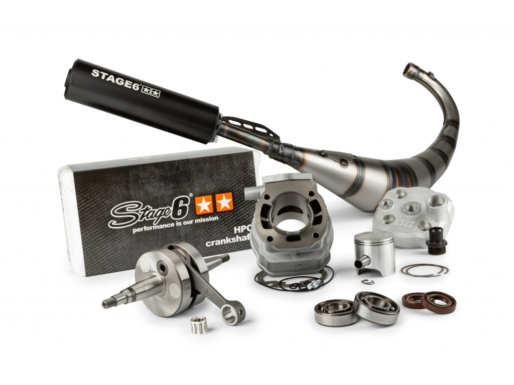 333990 tuning kit valec klikovy hridel vyfuk stage6 streetrace 88ccm zdvih 45mm derbi euro 2
