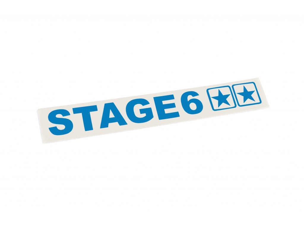 338961 samolepka stage6 110x33mm modra