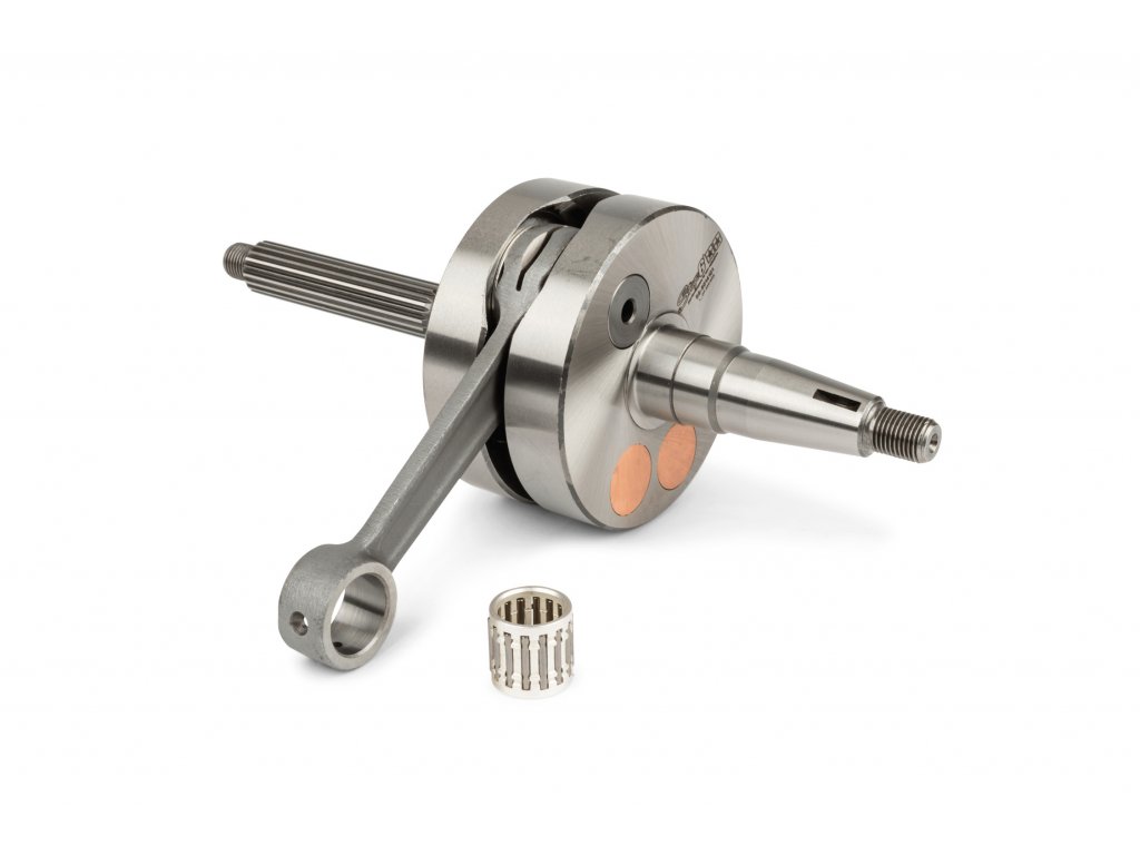 343509 klikovy hridel stage6 hpc zdvih 52mm ojnice 105mm piaggio gilera 125 180 2t