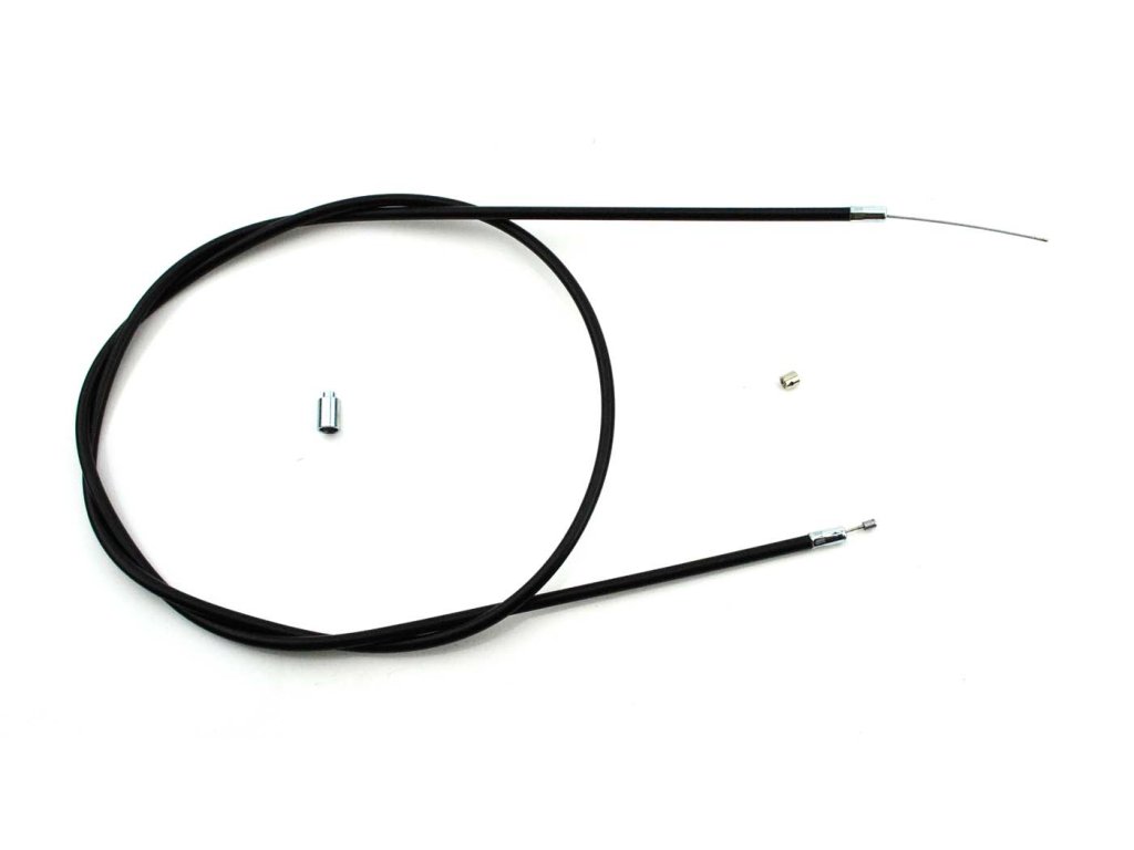Cold start cable MOGA outer cover length approx. 1170mm inner cable 1240mm color black for moped moped