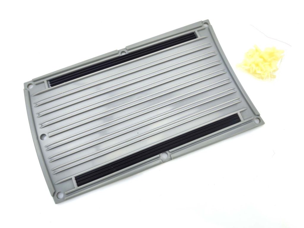 Rear mat gray with white mounting clips for Zündapp, R 50 Type 561