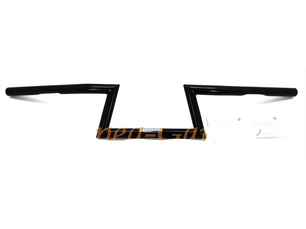 Z-handlebar Fehling 1 piece width 850mm diameter 25,4mm bottom 300mm height 145mm offset 120mm color black for Harley Davidson, Suzuki, Yamaha