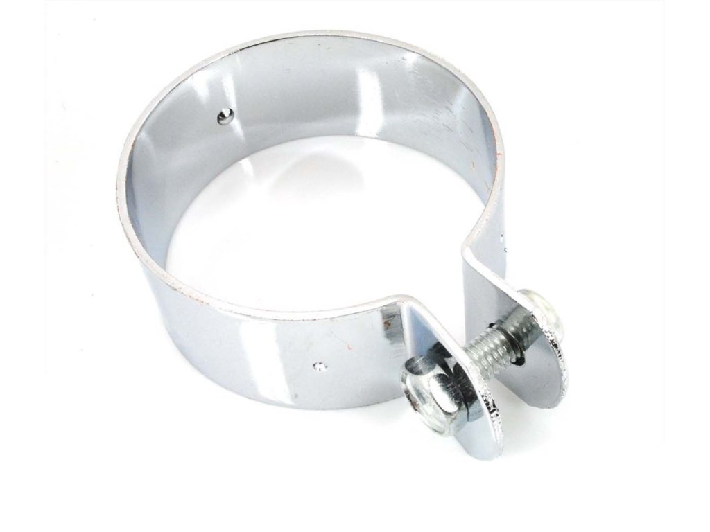Exhaust clamp metal 70mm 30mm for Zündapp CS 25, 50, Type 448, ZD GTS, KS, C, Kreidler, Hercules, Puch, Simson, KTM