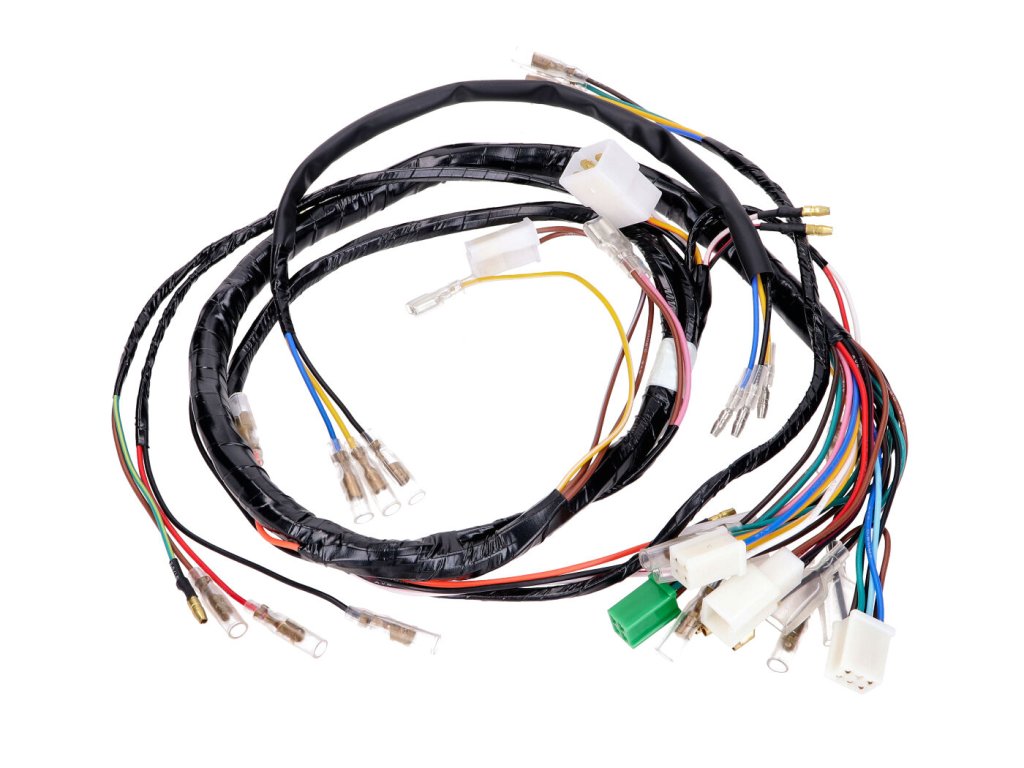 Multicolored wiring harness for Yamaha, DT 50 MX