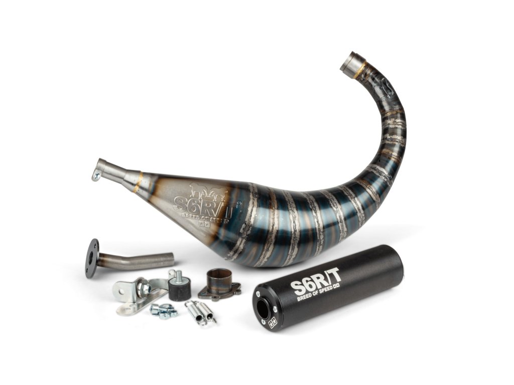 Výfuk Stage6 R/T 70 - 80 ccm, Derbi, černá