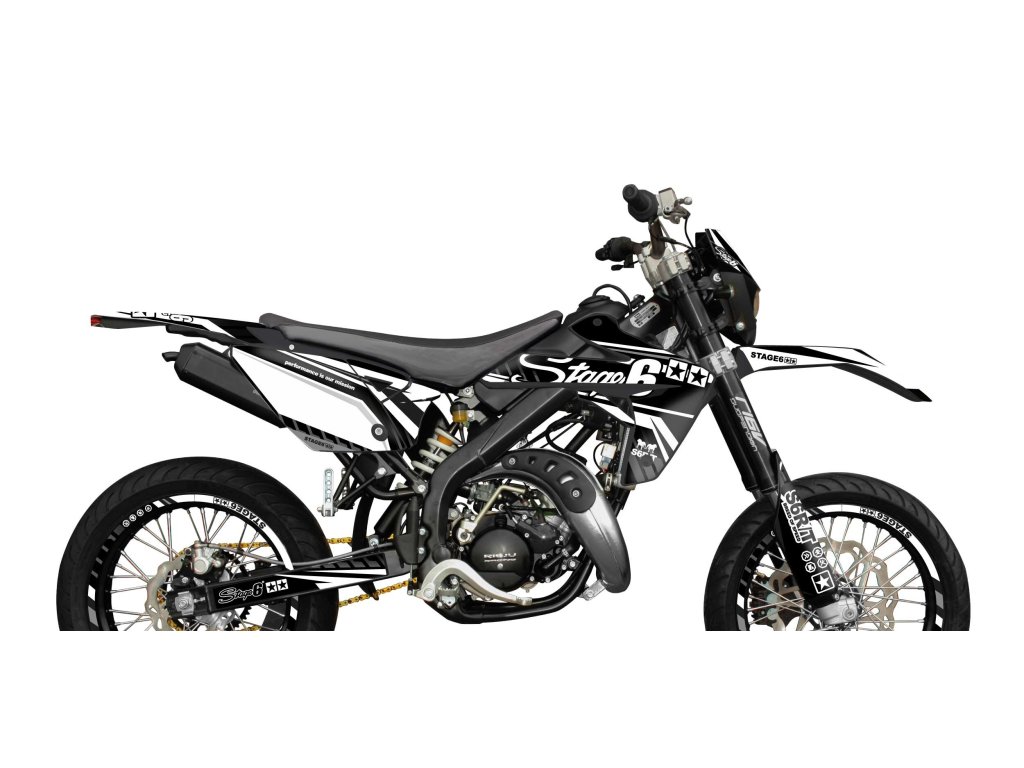 Sada samolepek  Rieju MRT 2009 - 2021 Stage6, bílá