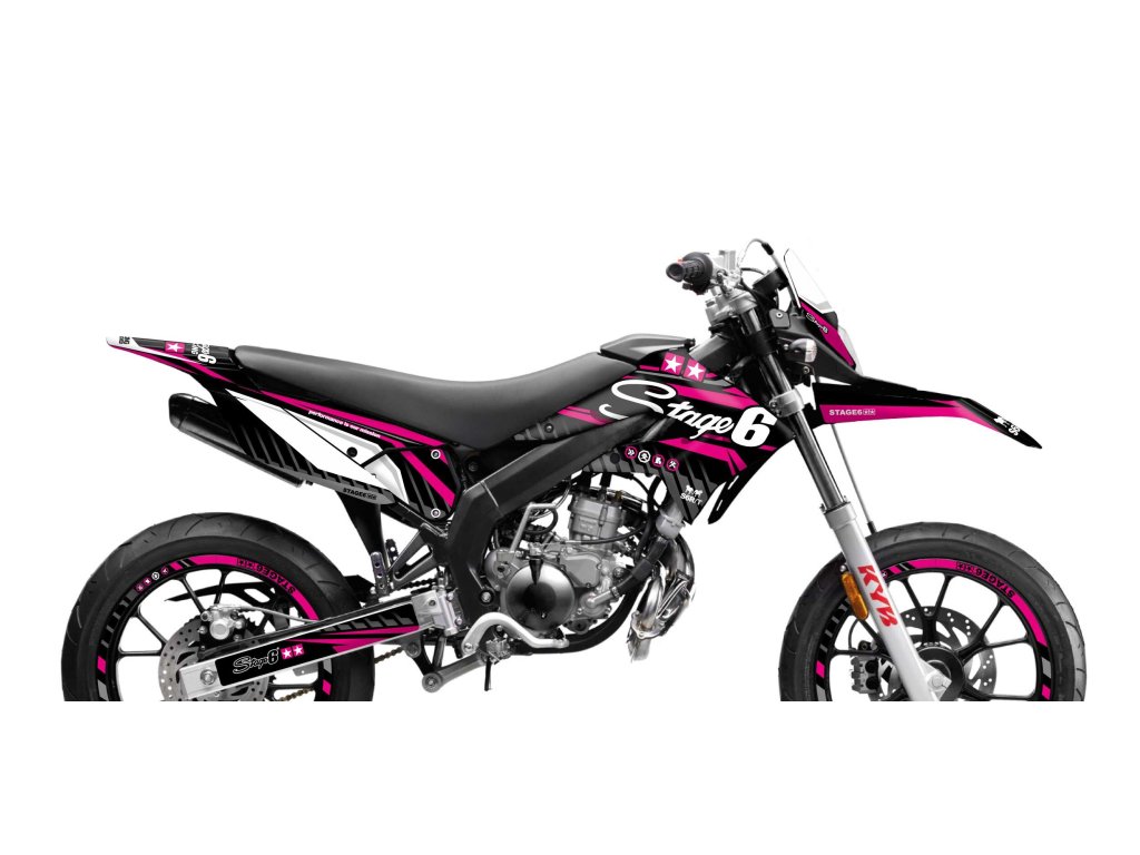 Sada samolepek set Derbi X-Treme 2011 - 2017 Stage6, růžová