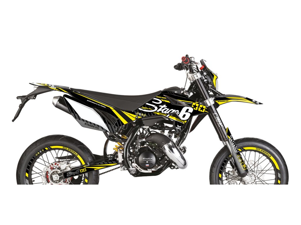 Sada samolepek Beta RR 2011 - 2020 Stage6, žlutá